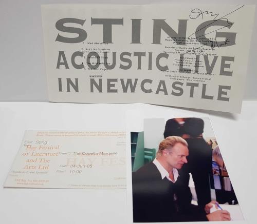 Sting Acoustic Live In Newcastle - Autographed box set UK STIBXAC678236
