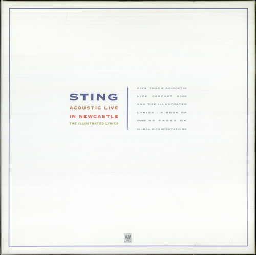 Sting Acoustic Live In Newcastle box set UK STIBXAC00368
