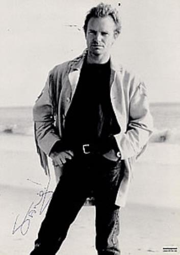 Sting Autographed Publicity Photograph photograph UK STIPHAU259987