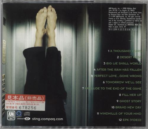Sting Brand New Day + Obi CD album (CDLP) Japanese STICDBR709307