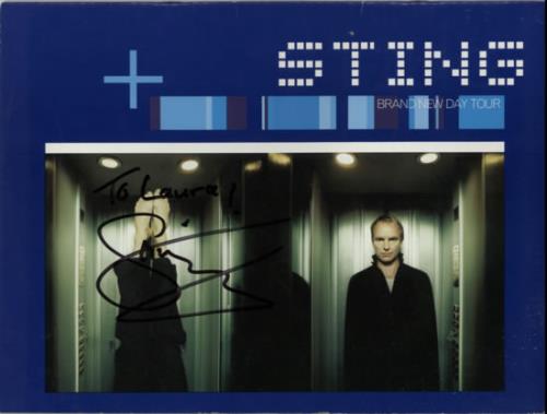 Sting Brand New Day Tour - Autographed tour programme UK STITRBR596097