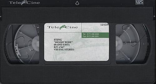 Sting Desert Rose video (VHS or PAL or NTSC) UK STIVIDE158839