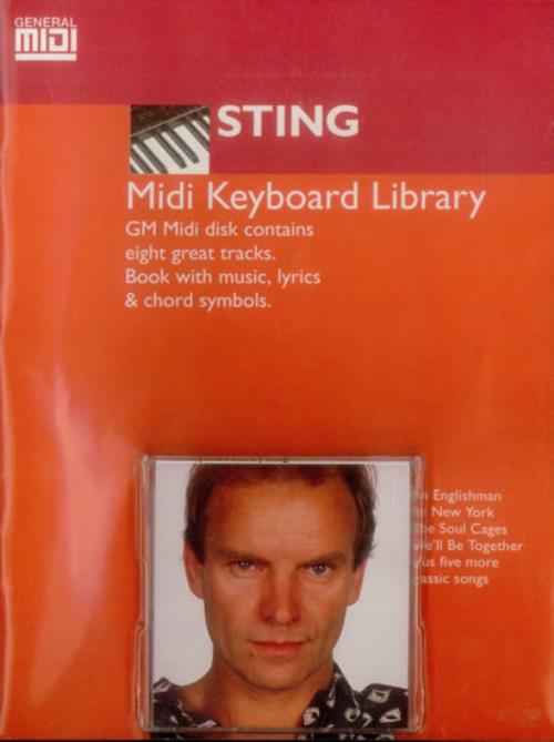 Sting Midi Keyboard Library book UK STIBKMI541065
