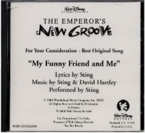 Sting My Funny Friend And Me CD single (CD5 / 5") US STIC5MY174194