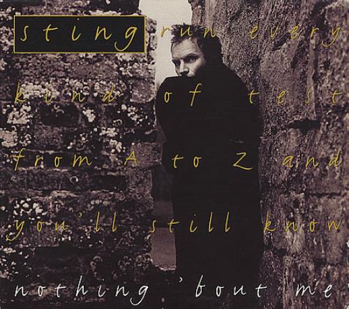 Sting Nothing 'bout Me CD single (CD5 / 5") US STIC5NO22115