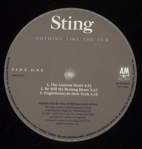 Sting Nothing Like The Sun - Complete - EX 2-LP vinyl record set (Double LP Album) UK STI2LNO695349