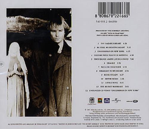 Sting Nothing Like The Sun CD album (CDLP) Korean STICDNO252387
