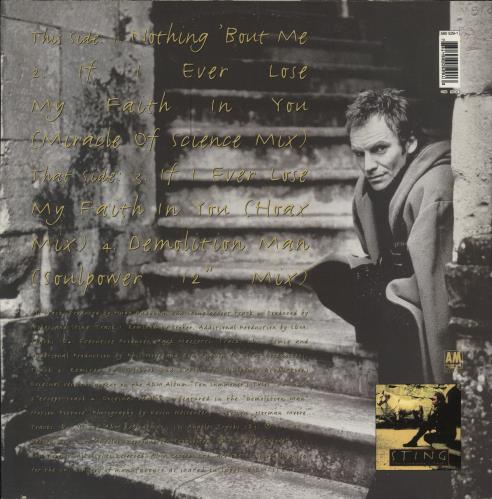 Sting Nothing'Bout Me 12" vinyl single (12 inch record / Maxi-single) UK STI12NO806452