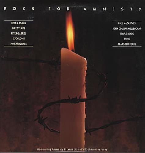 Sting Rock For Amnesty vinyl LP album (LP record) US STILPRO383463