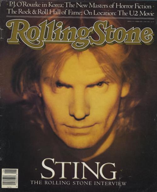 Sting Rolling Stone magazine US STIMARO204641