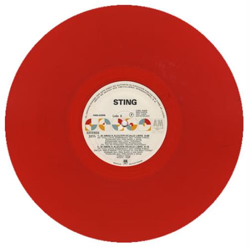 Sting Si Amas A Alguien Dejalo Libre - RED vinyl 12" vinyl single (12 inch record / Maxi-single) Mexican STI12SI217075