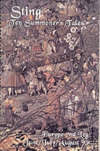 Sting Ten Summoner's Tales Itinerary UK STIITTE225681