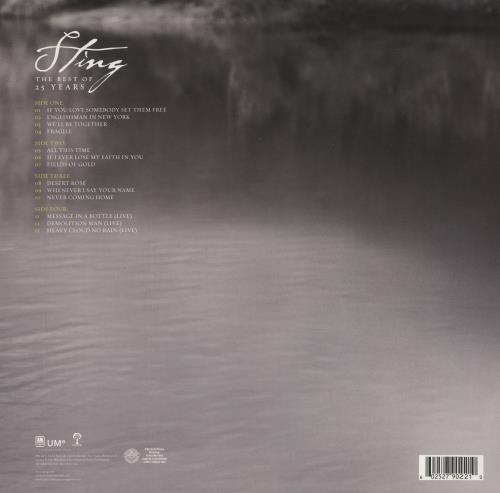 Sting The Best Of 25 Years 2-LP vinyl record set (Double LP Album) US STI2LTH865545