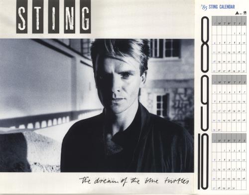 Sting The Dream Of The Blue Turtles + Calendar vinyl LP album (LP record) Japanese STILPTH228317