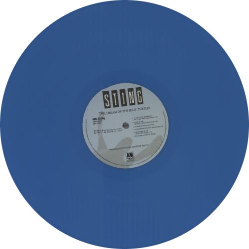 Sting The Dream Of The Blue Turtles - Blue Vinyl vinyl LP album (LP record) Australian STILPTH24598
