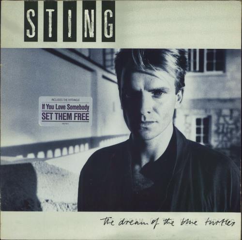Sting The Dream Of The Blue Turtles - Silver Stickered sleeve vinyl LP album (LP record) German STILPTH789456