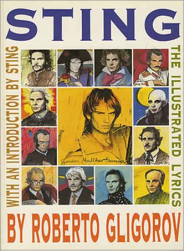 Sting The Illustrated Lyrics book US STIBKTH402441