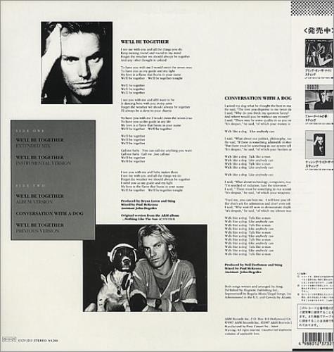 Sting We'll Be Together 12" vinyl single (12 inch record / Maxi-single) Japanese STI12WE130820