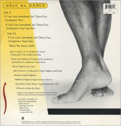 Sting When We Dance 12" vinyl single (12 inch record / Maxi-single) UK STI12WH41372