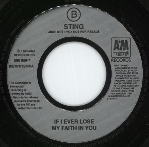 Sting When We Dance 7" vinyl single (7 inch record / 45) UK STI07WH498668