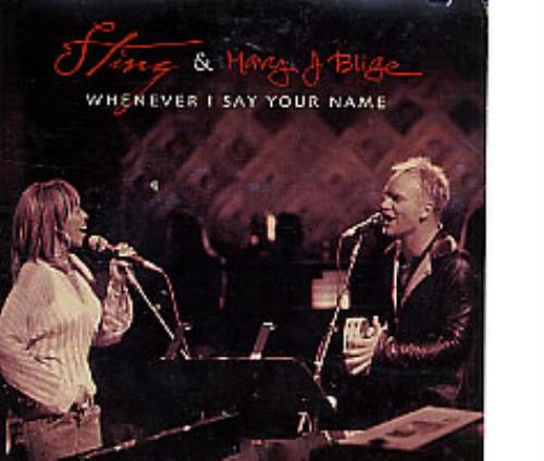 Sting Whenever I Say Your Name CD single (CD5 / 5") Spanish STIC5WH266636