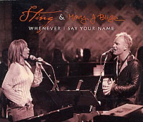 Sting Whenever I Say Your Name CD single (CD5 / 5") UK STIC5WH267447