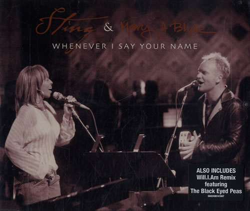 Sting Whenever I Say Your Name CD single (CD5 / 5") Dutch STIC5WH584359