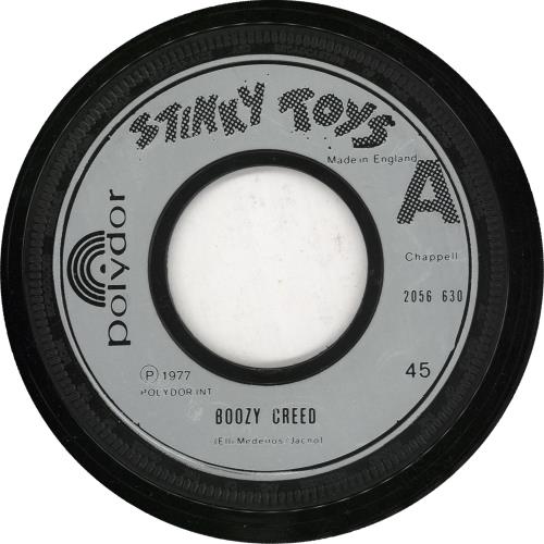 Stinky Toys Boozy Creed - Wide Injection 7" vinyl single (7 inch record / 45) UK Y7907BO711280