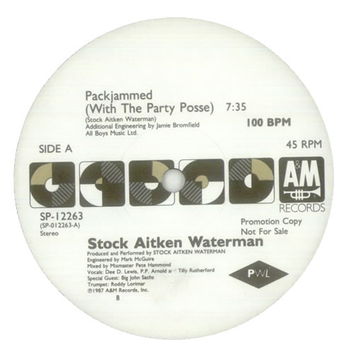 Stock Aitken Waterman Packjammed 12" vinyl single (12 inch record / Maxi-single) US SAW12PA70560