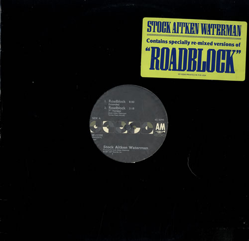 Stock Aitken Waterman Roadblock + Stickered Sleeve 12" vinyl single (12 inch record / Maxi-single) US SAW12RO24305
