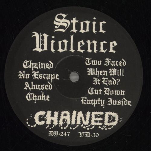 Stoic Violence Chained 12" vinyl single (12 inch record / Maxi-single) US 99U12CH879702
