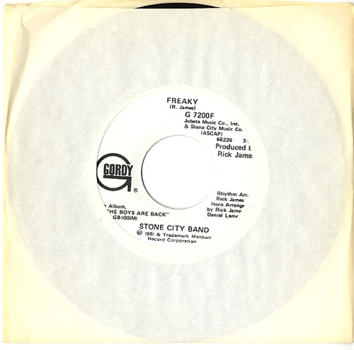 Stone City Band Freaky 7" vinyl single (7 inch record / 45) US V6S07FR591915
