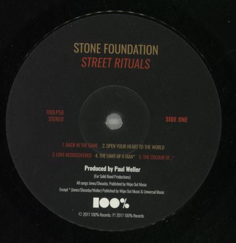 Stone Foundation Street Rituals vinyl LP album (LP record) UK 0TOLPST869088