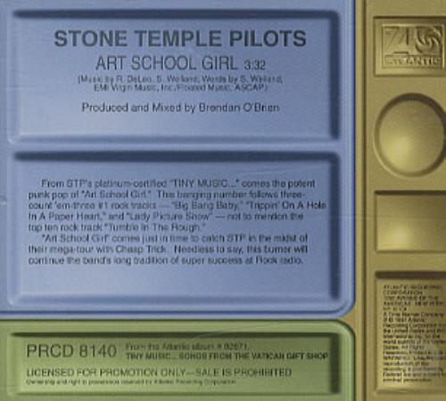 Stone Temple Pilots Art School Girl CD single (CD5 / 5") US PTSC5AR328346