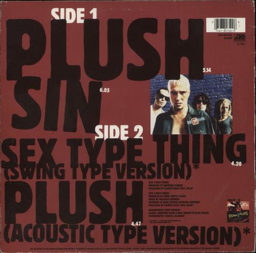 Stone Temple Pilots Plush 12" vinyl single (12 inch record / Maxi-single) UK PTS12PL598565