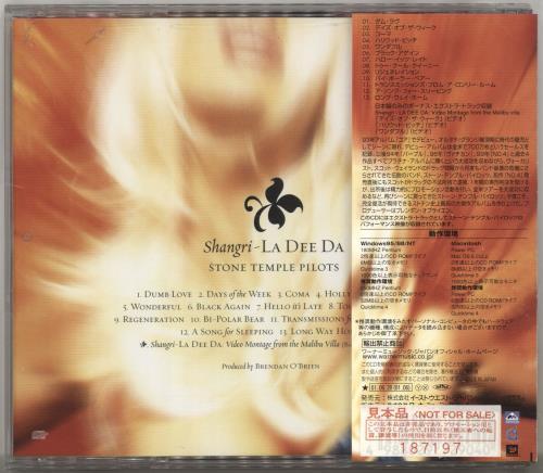Stone Temple Pilots Shangri-La De Da CD album (CDLP) Japanese PTSCDSH694593