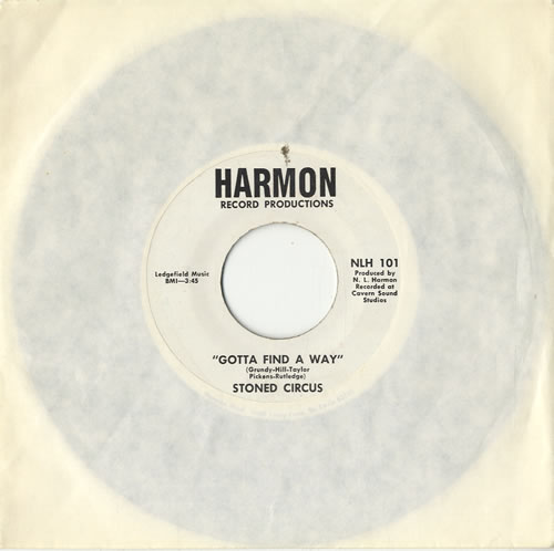 Stoned Circus Gotta Find A Way 7" vinyl single (7 inch record / 45) US VZO07GO574881