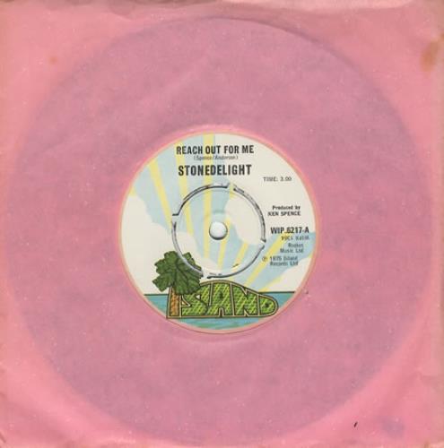 Stonedelight Reach Out For Me 7" vinyl single (7 inch record / 45) UK 2SD07RE450835