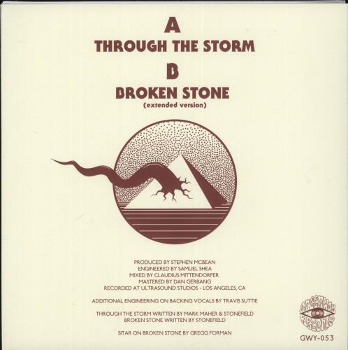 Stonefield Through the Storm - Hand-Poured Vinyl 7" vinyl single (7 inch record / 45) US -T107TH883541