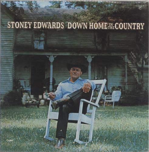 Stoney Edwards Down Home In The Country vinyl LP album (LP record) US ZT7LPDO721282