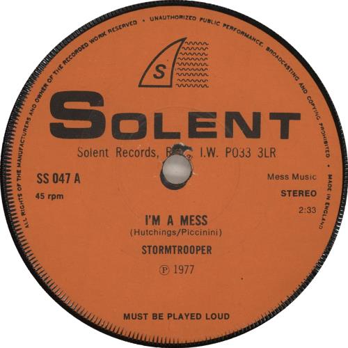 Stormtrooper I'm A Mess + Insert 7" vinyl single (7 inch record / 45) UK STM07IM701927