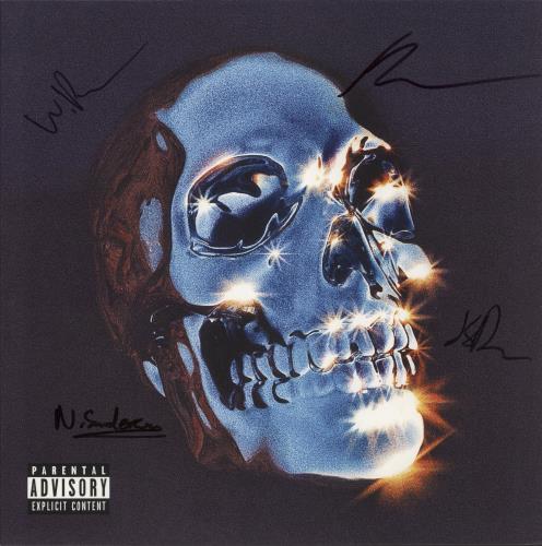 Strange Bones England Screams - Clear With Black Splatter - Autographed vinyl LP album (LP record) UK 97YLPEN877109