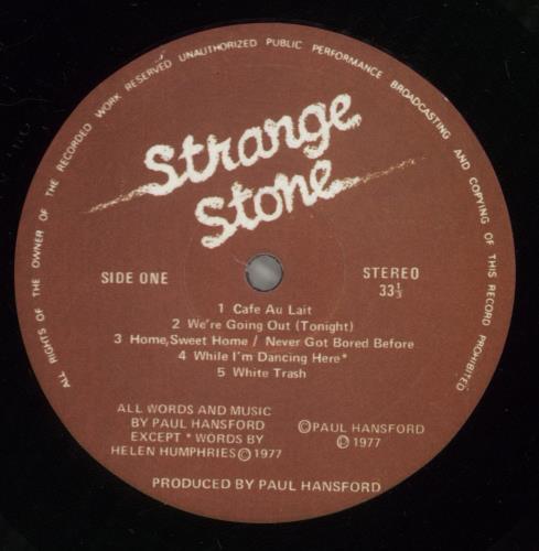 Strange Stone Strange Stone vinyl LP album (LP record) UK -2VLPST885988