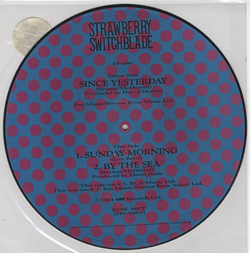 Strawberry Switchblade Since Yesterday - Hype Stickered 12" vinyl picture disc (12 inch picture record) UK SWS2PSI31732