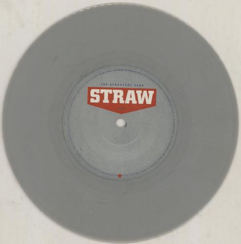 Straw The Aeroplane Song - Grey Vinyl 7" vinyl single (7 inch record / 45) UK WSA07TH356421