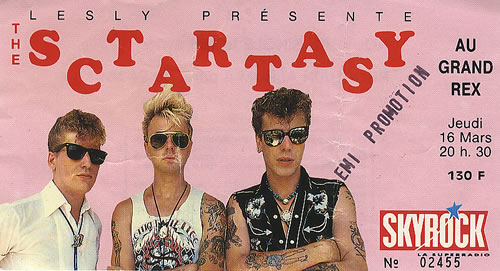 Stray Cats Au Grand Rex - Paris concert ticket French SRYTIAU410711