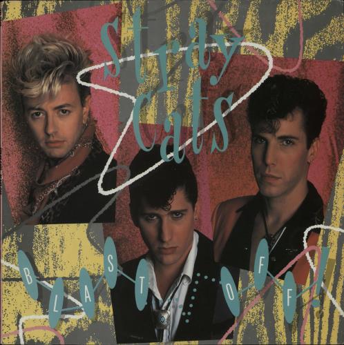 Stray Cats Blast Off! - Factory Sample vinyl LP album (LP record) UK SRYLPBL644163