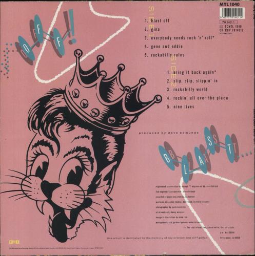 Stray Cats Blast Off ! vinyl LP album (LP record) UK SRYLPBL573118