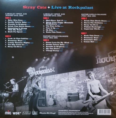 Stray Cats Live At Rockpalast - Silver Vinyl + Booklet 3-LP vinyl record set (Triple LP Album) UK SRY3LLI798151