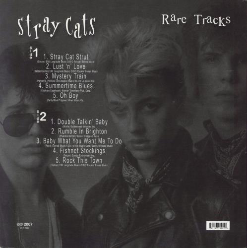 Stray Cats Rare Tracks vinyl LP album (LP record) US SRYLPRA830566